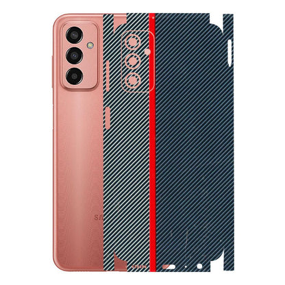 Samsung M/F/Note/Flip and C Phone Skins (All Models) - Blue Sober Lines - 3D Embossed Finish (L-305) Samsung Galaxy F13