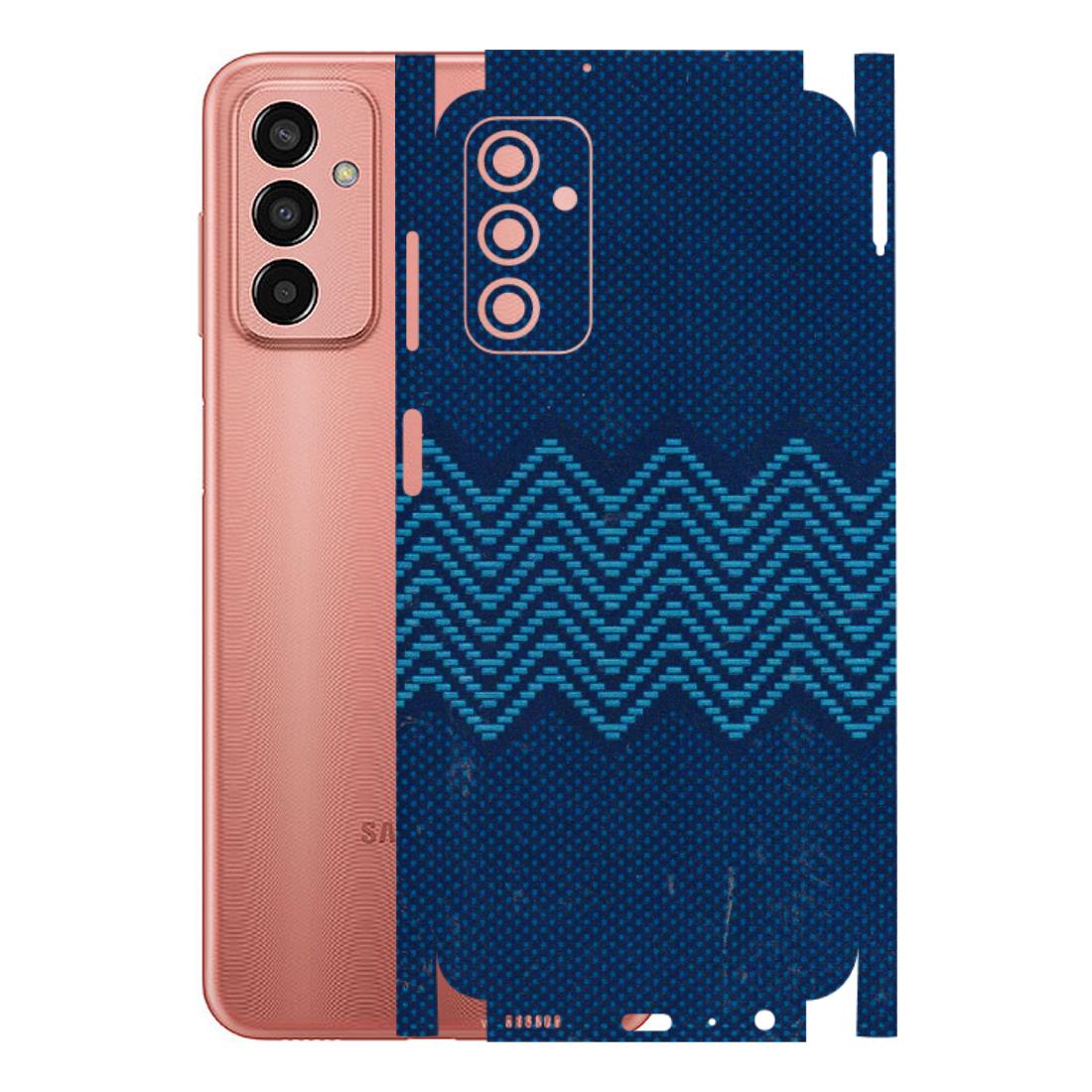 Samsung M/F/Note/Flip and C Phone Skins (All Models) - Blue Sober Waves - 3D Embossed Finish (L-306) Samsung Galaxy F13