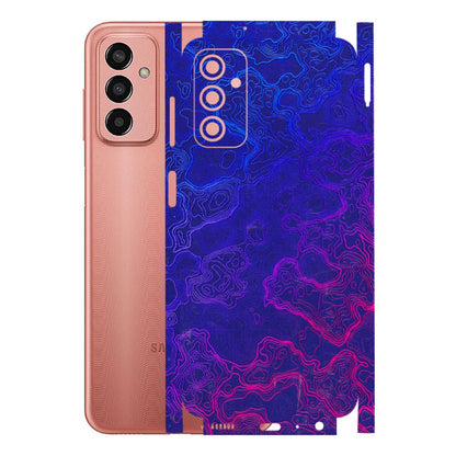 Samsung M/F/Note/Flip and C Phone Skins (All Models) - Purple Ripples Swirl - 3D Embossed Finish (L-314) Samsung Galaxy F13