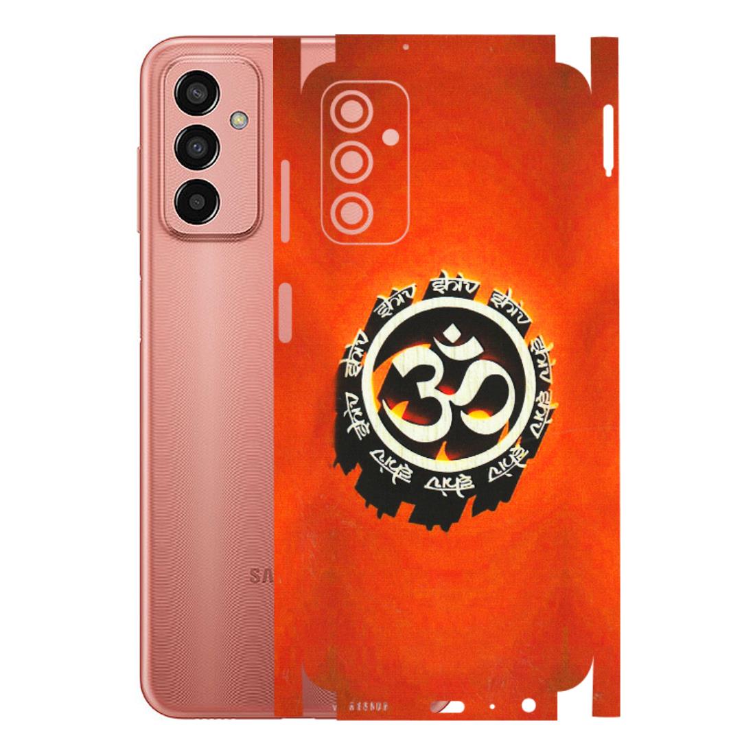 Samsung M/F/Note/Flip and C Phone Skins (All Models) - Aum Shiv Orange - 3D Embossed Finish (L-32) Samsung Galaxy F13