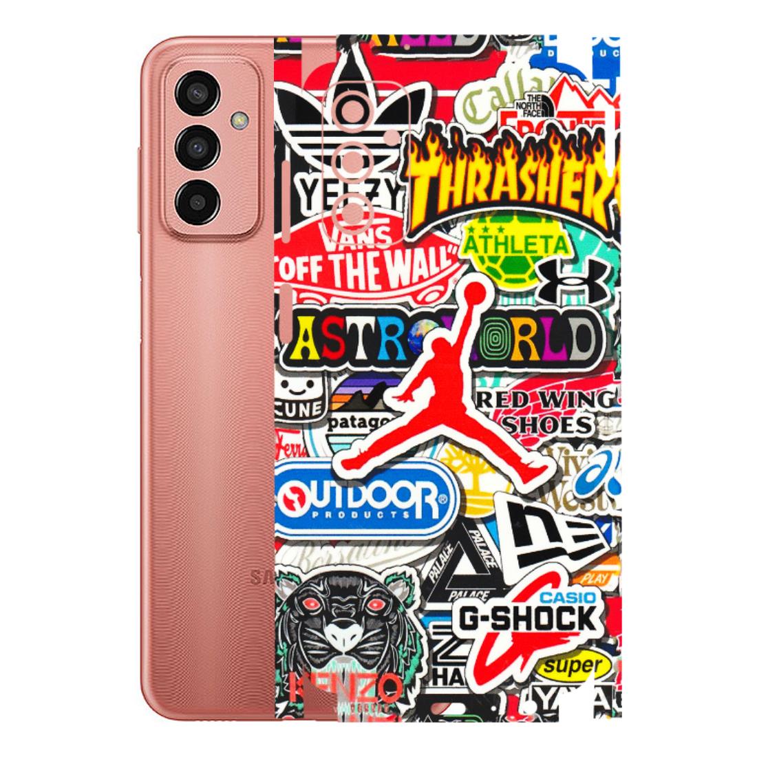 Samsung M/F/Note/Flip and C Phone Skins (All Models) - Multi Brands Sticker Graffiti - 3D Embossed Finish (L-37) Samsung Galaxy F13