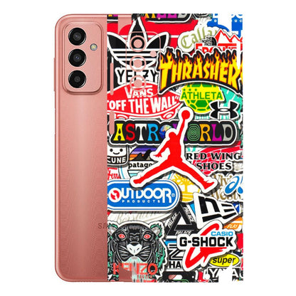 Samsung M/F/Note/Flip and C Phone Skins (All Models) - Multi Brands Sticker Graffiti - 3D Embossed Finish (L-37) Samsung Galaxy F13