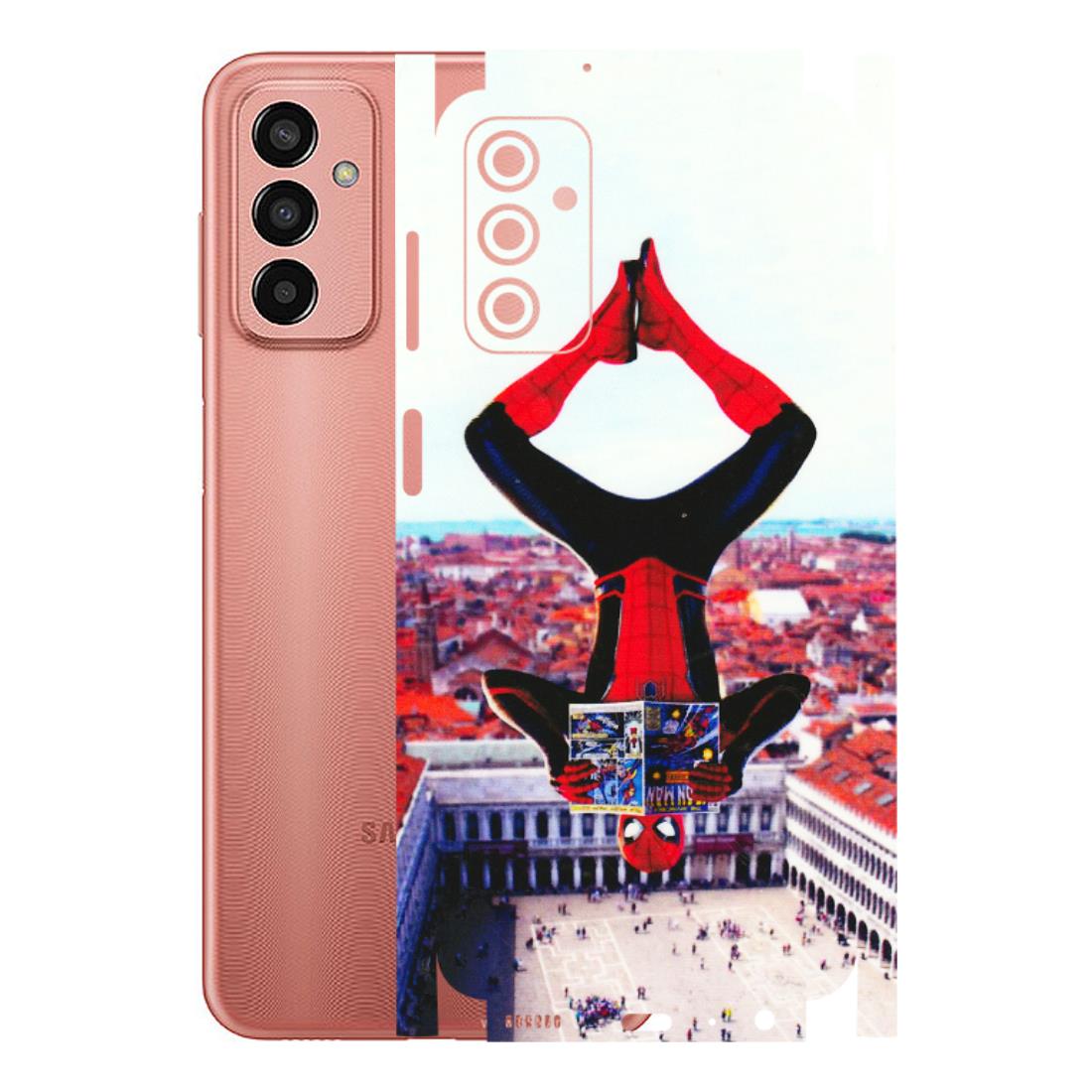 Samsung M/F/Note/Flip and C Phone Skins (All Models) - Spiderman Hanging - 3D Embossed Finish (L-53) Samsung Galaxy F13