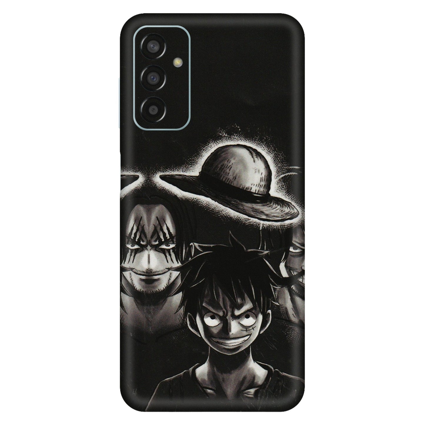 Samsung M/F/Note/Flip and C Phone Skins (All Models) - Black Luffy Hat - 3D Embossed Finish (L-57) Samsung Galaxy F13