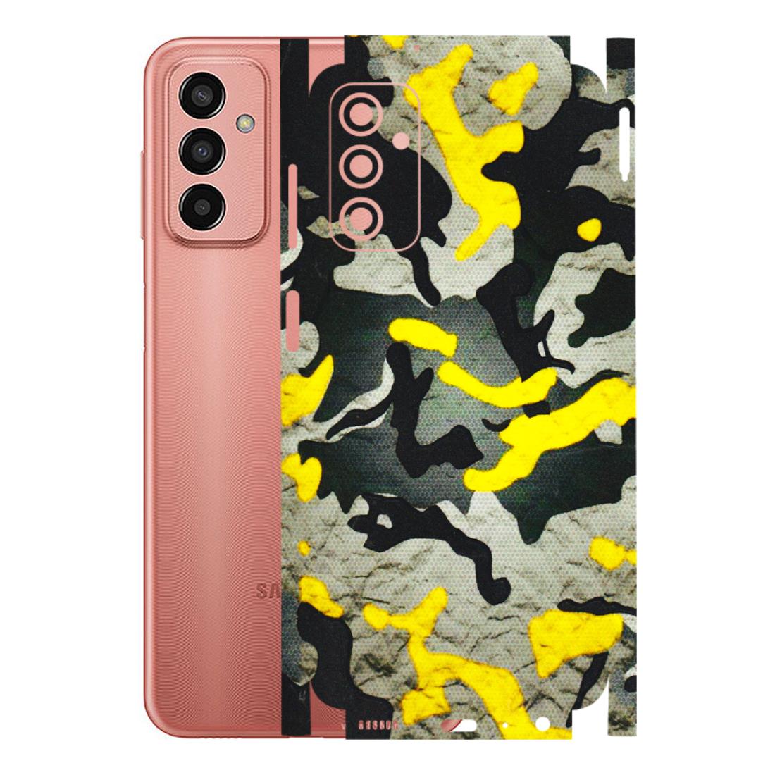 Samsung M/F/Note/Flip and C Phone Skins (All Models) - Yellow Camouflage - 3D Embossed Finish (L-61) Samsung Galaxy F13