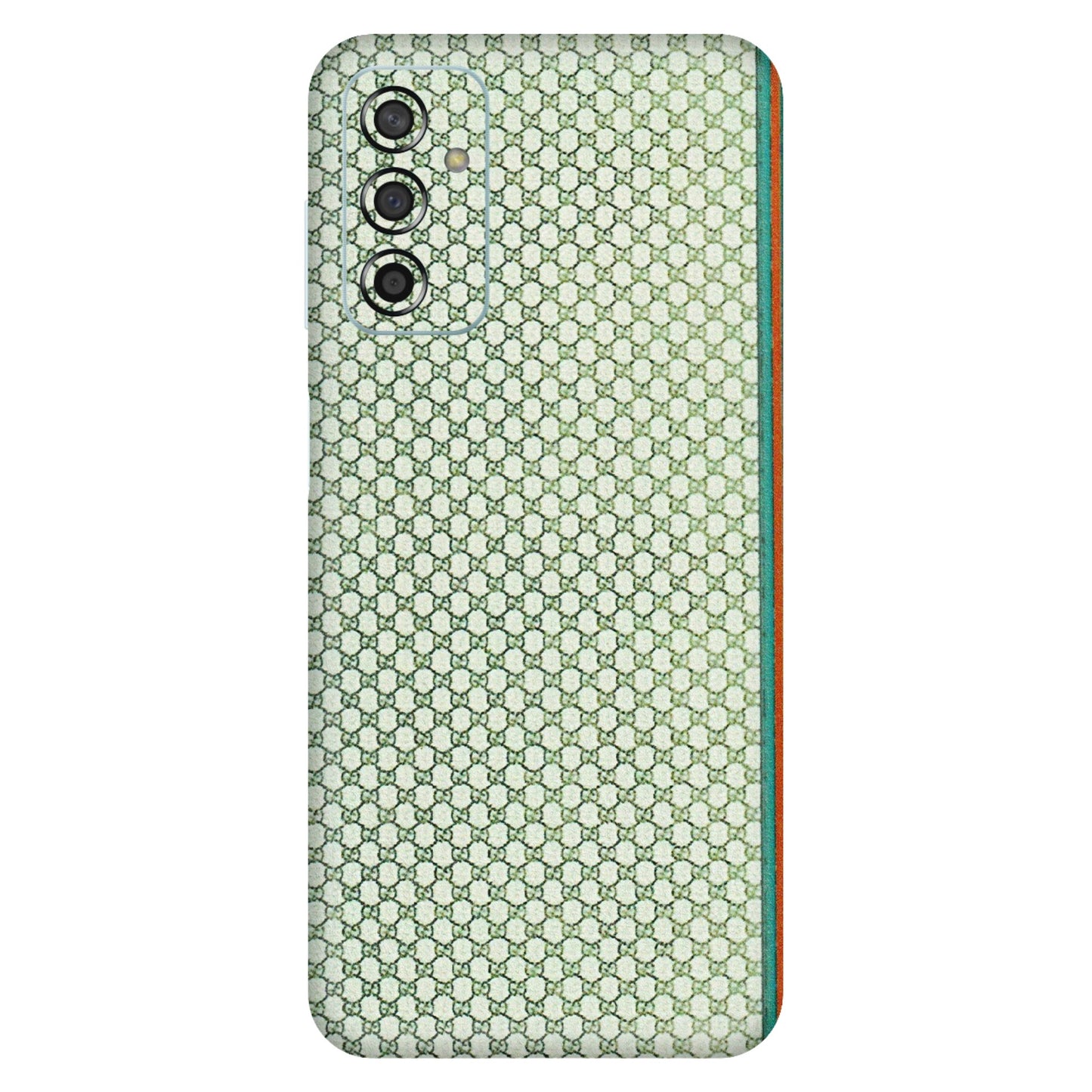 Samsung M/F/Note/Flip and C Phone Skins (All Models) - Gucci Fabric Pattern - 3D Embossed Finish (L-73) Samsung Galaxy F13