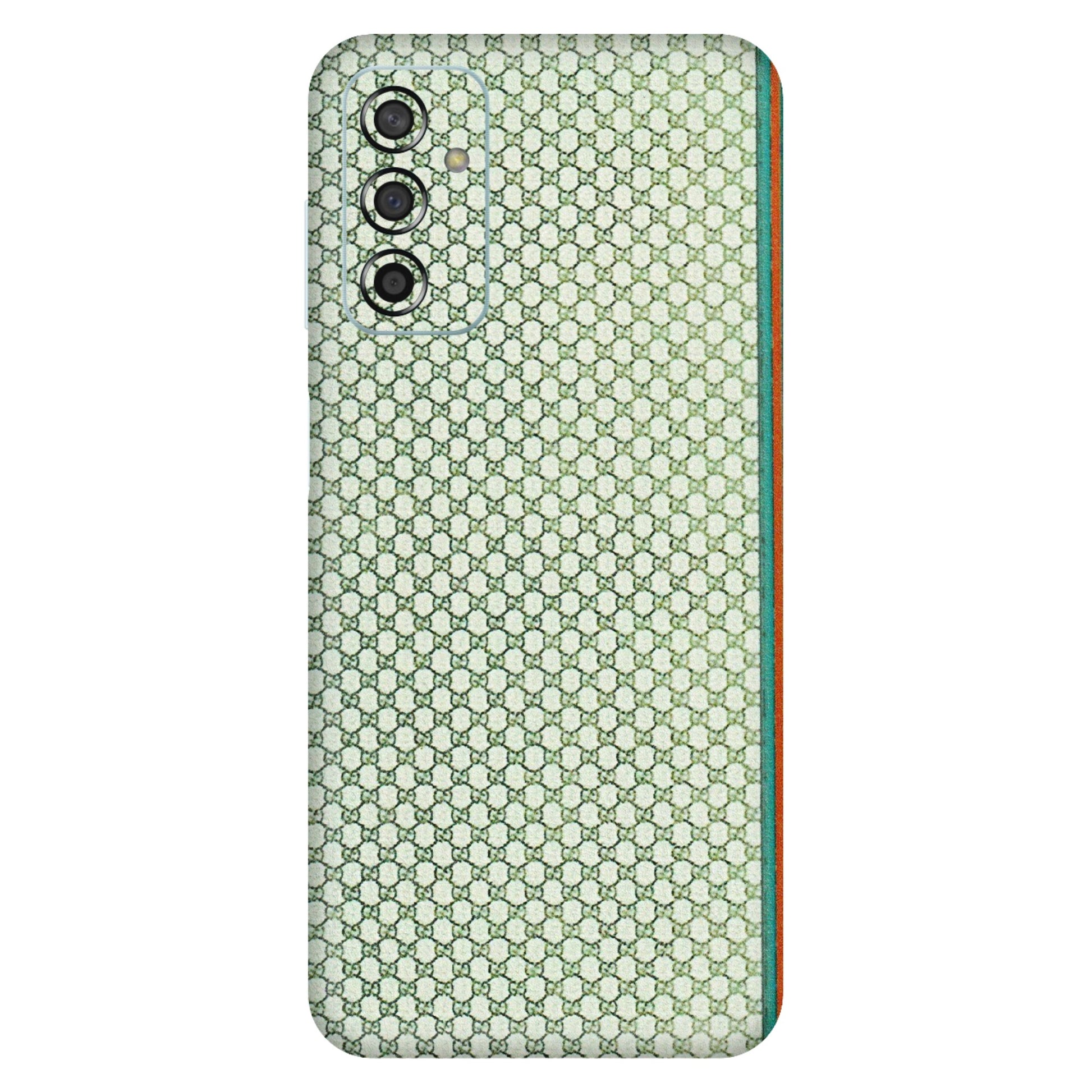 Samsung M/F/Note/Flip and C Phone Skins (All Models) - Gucci Fabric Pattern - 3D Embossed Finish (L-73) Samsung Galaxy F13