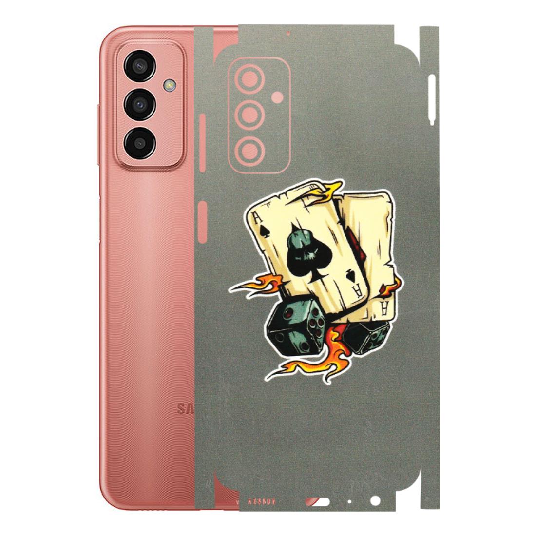 Samsung M/F/Note/Flip and C Phone Skins (All Models) - Grey Cards Of Ace - 3D Embossed Finish (L-77) Samsung Galaxy F13