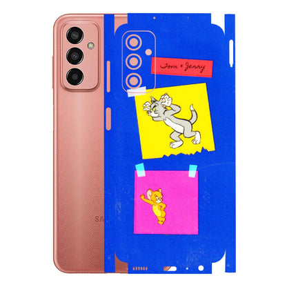 Samsung M/F/Note/Flip and C Phone Skins (All Models) - Tom N Jerry Sticky Notes - 3D Embossed Finish (L-88) Samsung Galaxy F13