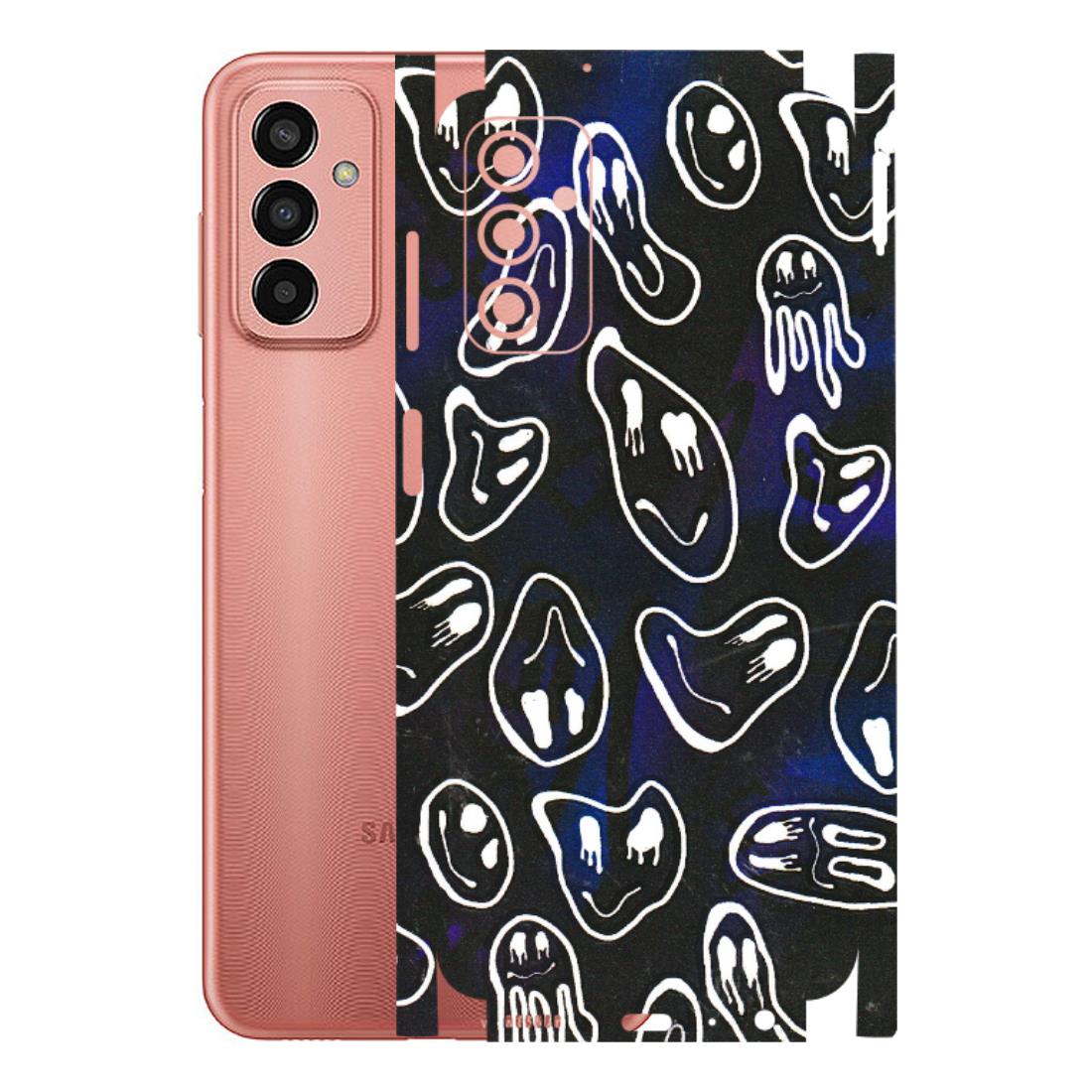 Samsung M/F/Note/Flip and C Phone Skins (All Models) - Distorted Smileys - 3D Embossed Finish (L-92) Samsung Galaxy F13