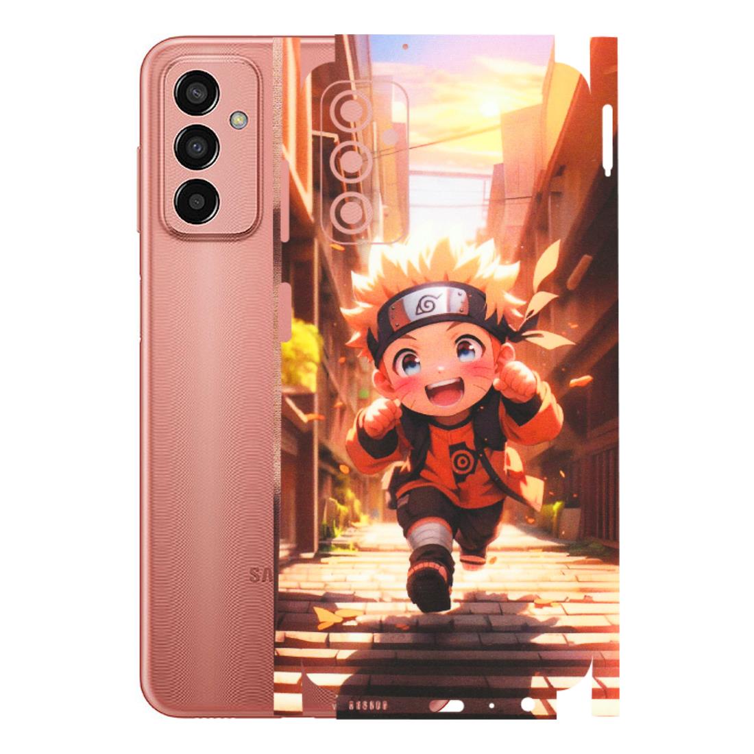 Samsung M/F/Note/Flip and C Phone Skins (All Models) - Naruto Cute Toon Running - Matte Finish (M-04) Samsung Galaxy F13