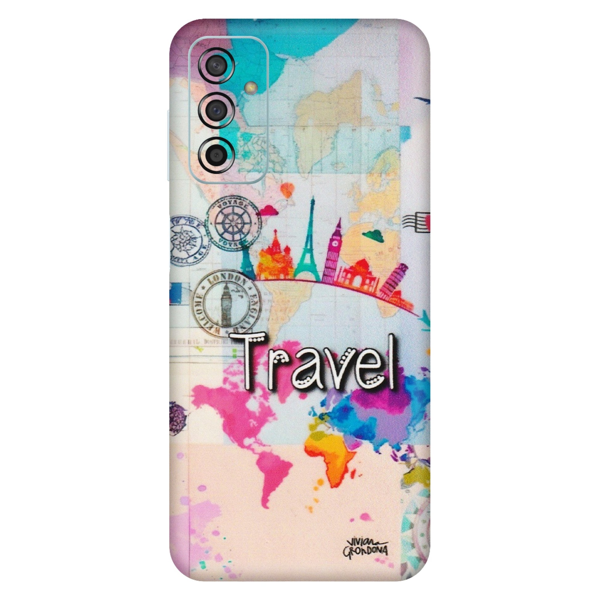 Samsung M/F/Note/Flip and C Phone Skins (All Models) - Travel The Wonders - Matte Finish (M-108) Samsung Galaxy F13
