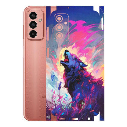 Samsung M/F/Note/Flip and C Phone Skins (All Models) - New Wild Wolf Abstract - Matte Finish (M-125) Samsung Galaxy F13