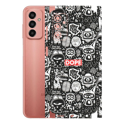 Samsung M/F/Note/Flip and C Phone Skins (All Models) - Dope Stay Classy Black Doodles - Matte Finish (M-126) Samsung Galaxy F13