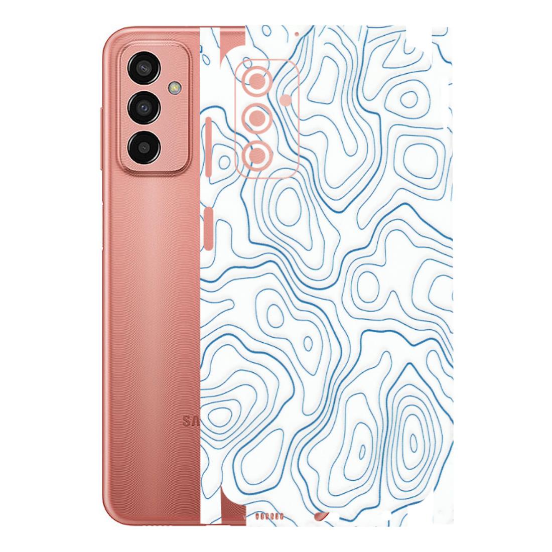 Samsung M/F/Note/Flip and C Phone Skins (All Models) - Blue And White Swirls - Matte Finish (M-139) Samsung Galaxy F13