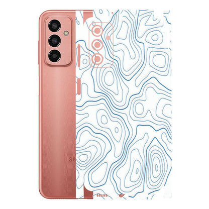 Samsung M/F/Note/Flip and C Phone Skins (All Models) - Blue And White Swirls - Matte Finish (M-139) Samsung Galaxy F13