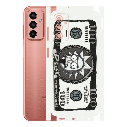 Samsung M/F/Note/Flip and C Phone Skins (All Models) - Rick And Morty Hundred Dollar Anime - Matte Finish (M-161) Samsung Galaxy F13