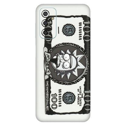 Samsung M/F/Note/Flip and C Phone Skins (All Models) - Rick And Morty Hundred Dollar Anime - Matte Finish (M-161) Samsung Galaxy F13