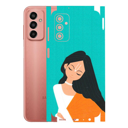 Samsung M/F/Note/Flip and C Phone Skins (All Models) - Radhe Radhe With Hindu Symbol - Matte Finish (M-164) Samsung Galaxy F13