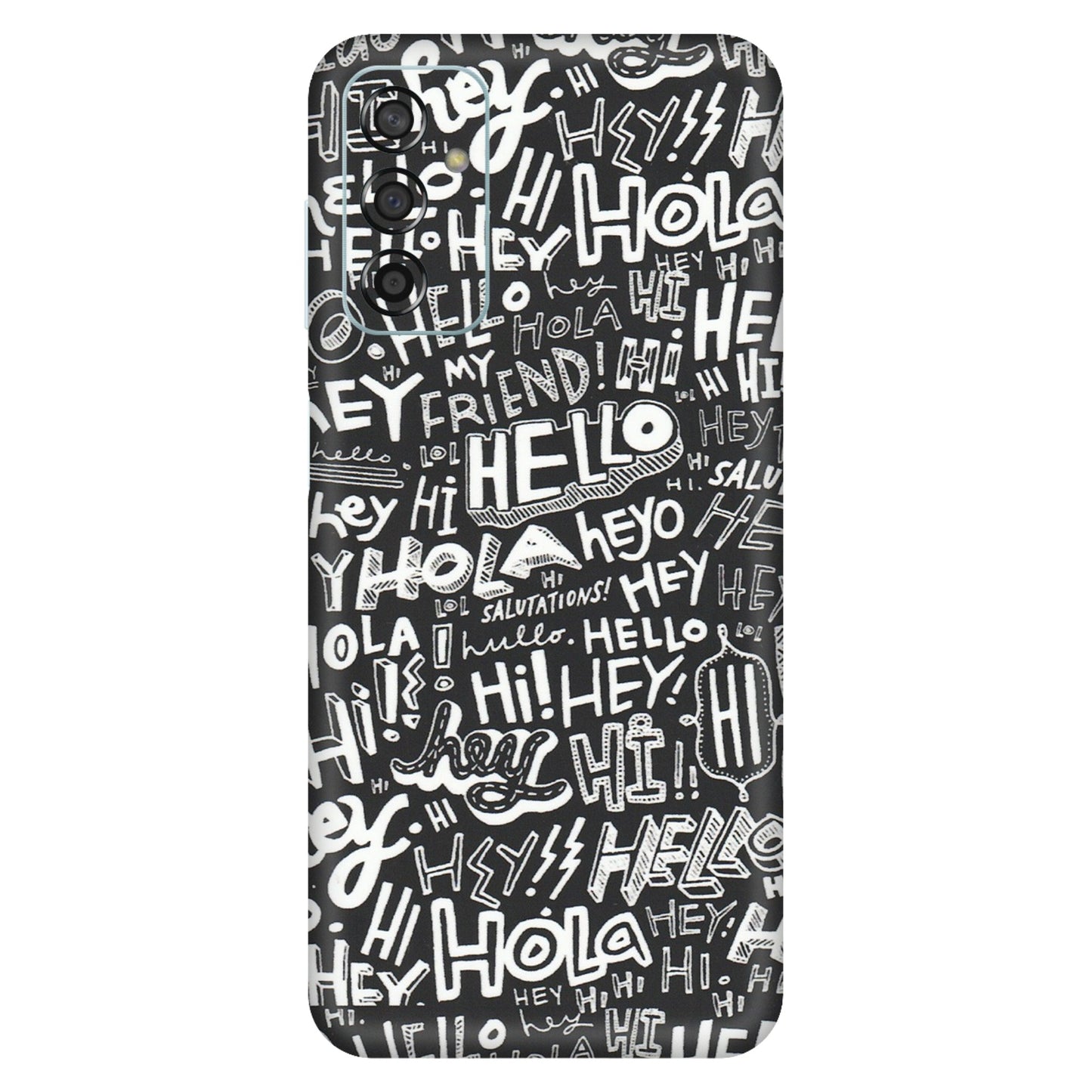 Samsung M/F/Note/Flip and C Phone Skins (All Models) - Hi Hello Doodles - Matte Finish (M-25) Samsung Galaxy F13