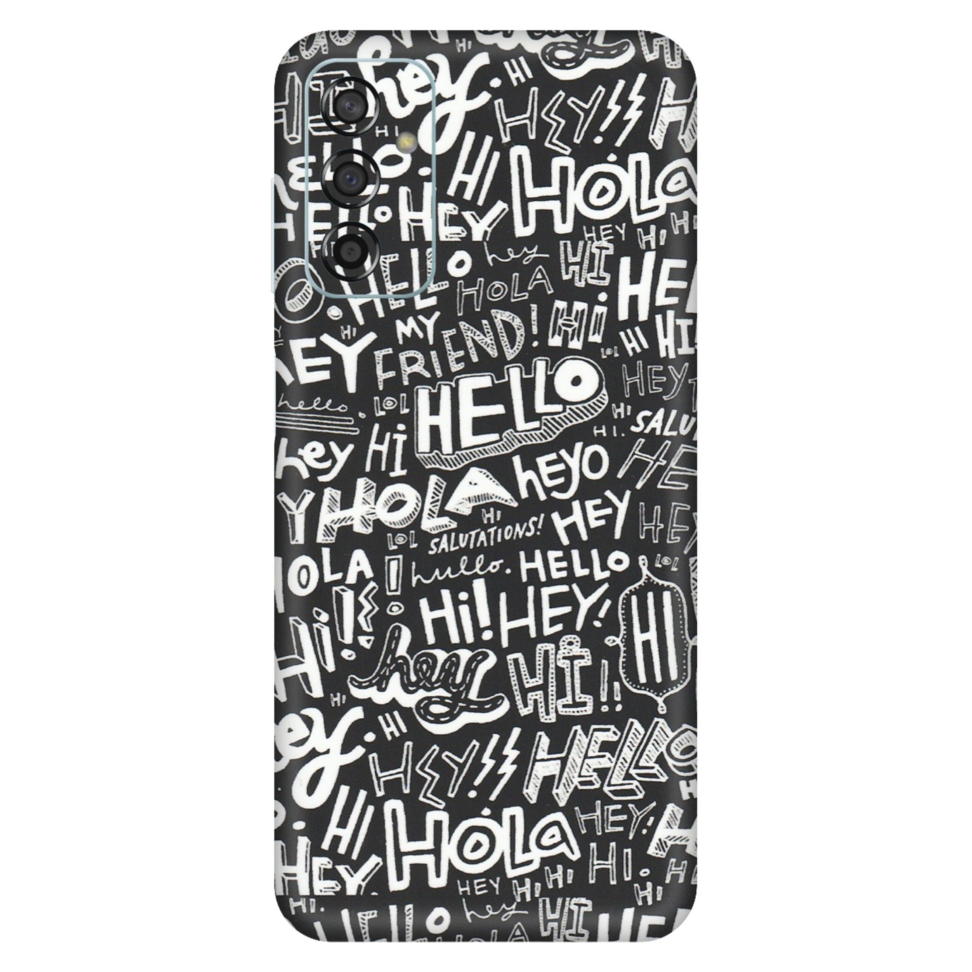 Samsung M/F/Note/Flip and C Phone Skins (All Models) - Hi Hello Doodles - Matte Finish (M-25) Samsung Galaxy F13