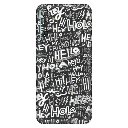 Samsung M/F/Note/Flip and C Phone Skins (All Models) - Hi Hello Doodles - Matte Finish (M-25) Samsung Galaxy F13
