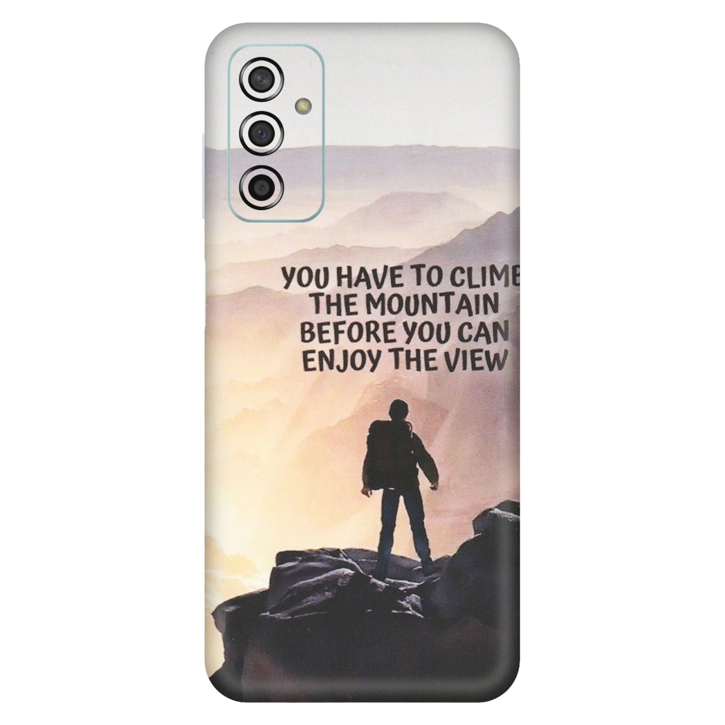 Samsung M/F/Note/Flip and C Phone Skins (All Models) - Motivational Hiking Mountain - Matte Finish (M-28) Samsung Galaxy F13