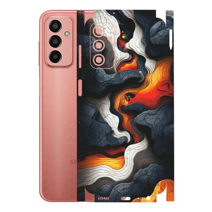 Samsung M/F/Note/Flip and C Phone Skins (All Models) - Abstract Volcanic Layers - Matte Finish (M-52) Samsung Galaxy F13