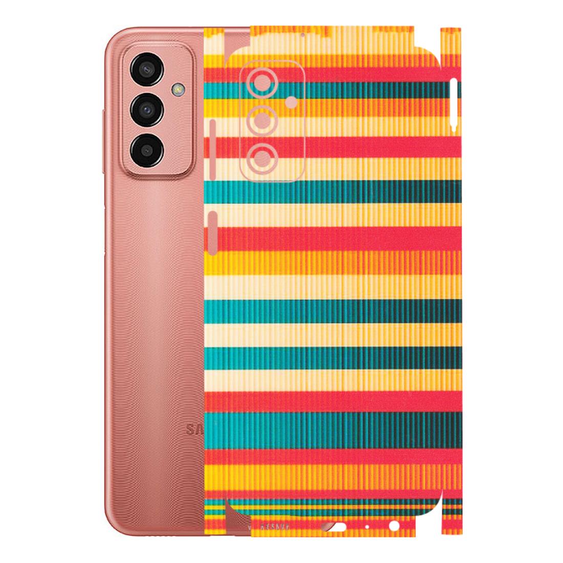 Samsung M/F/Note/Flip and C Phone Skins (All Models) - Colourful Stripes Soothing Effect - Matte Finish (M-86) Samsung Galaxy F13