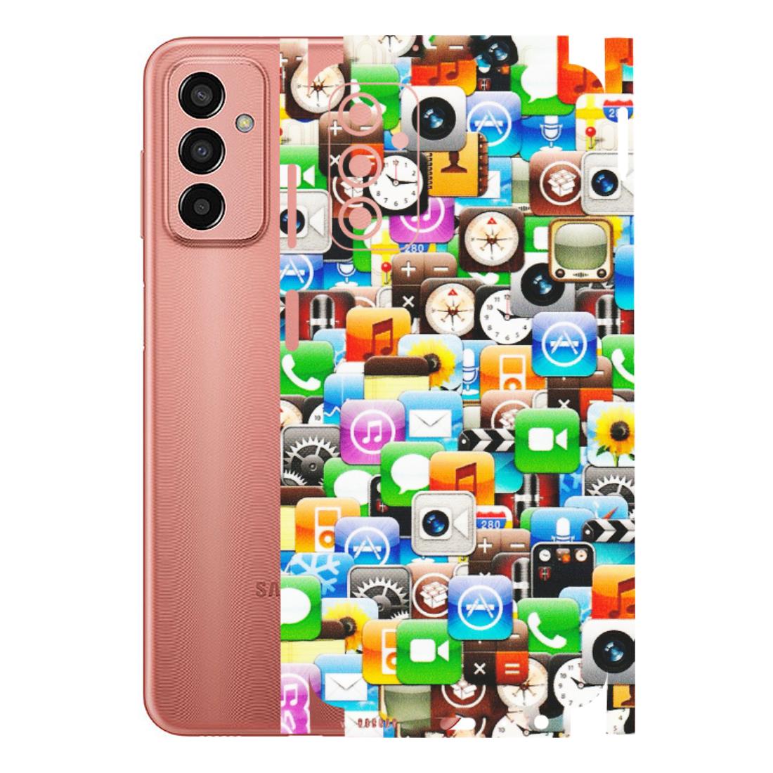 Samsung M/F/Note/Flip and C Phone Skins (All Models) - All Apple Icons - Matte Finish (M-93) Samsung Galaxy F13