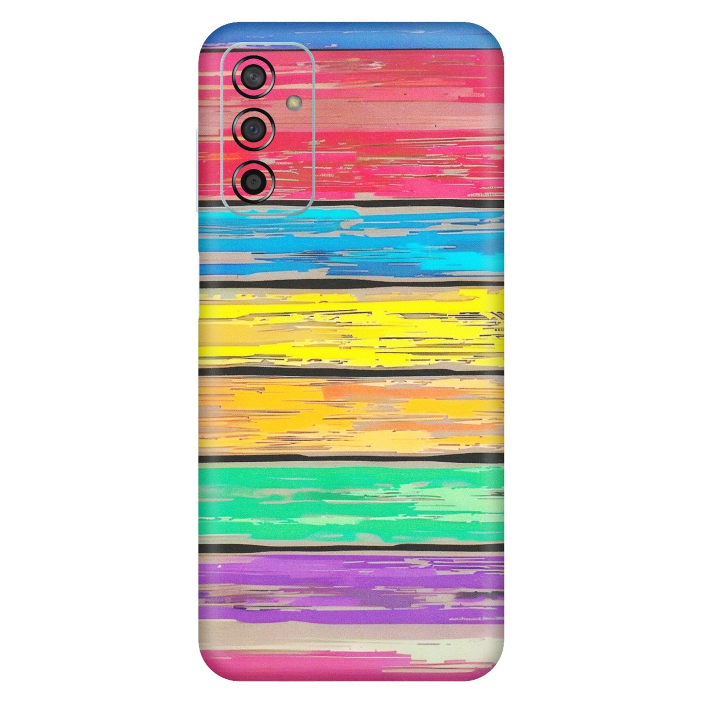 Samsung M/F/Note/Flip and C Phone Skins (All Models) - Multi Colour Wooden Wall - Matte Finish (M-96) Samsung Galaxy F13