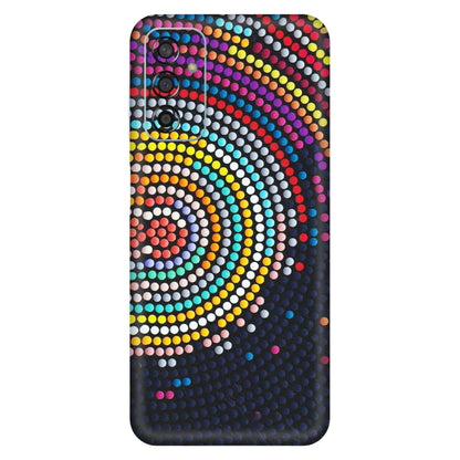 Samsung M/F/Note/Flip and C Phone Skins (All Models) - Rainbow Dot Mandala - Matte Finish (M-97) Samsung Galaxy F13