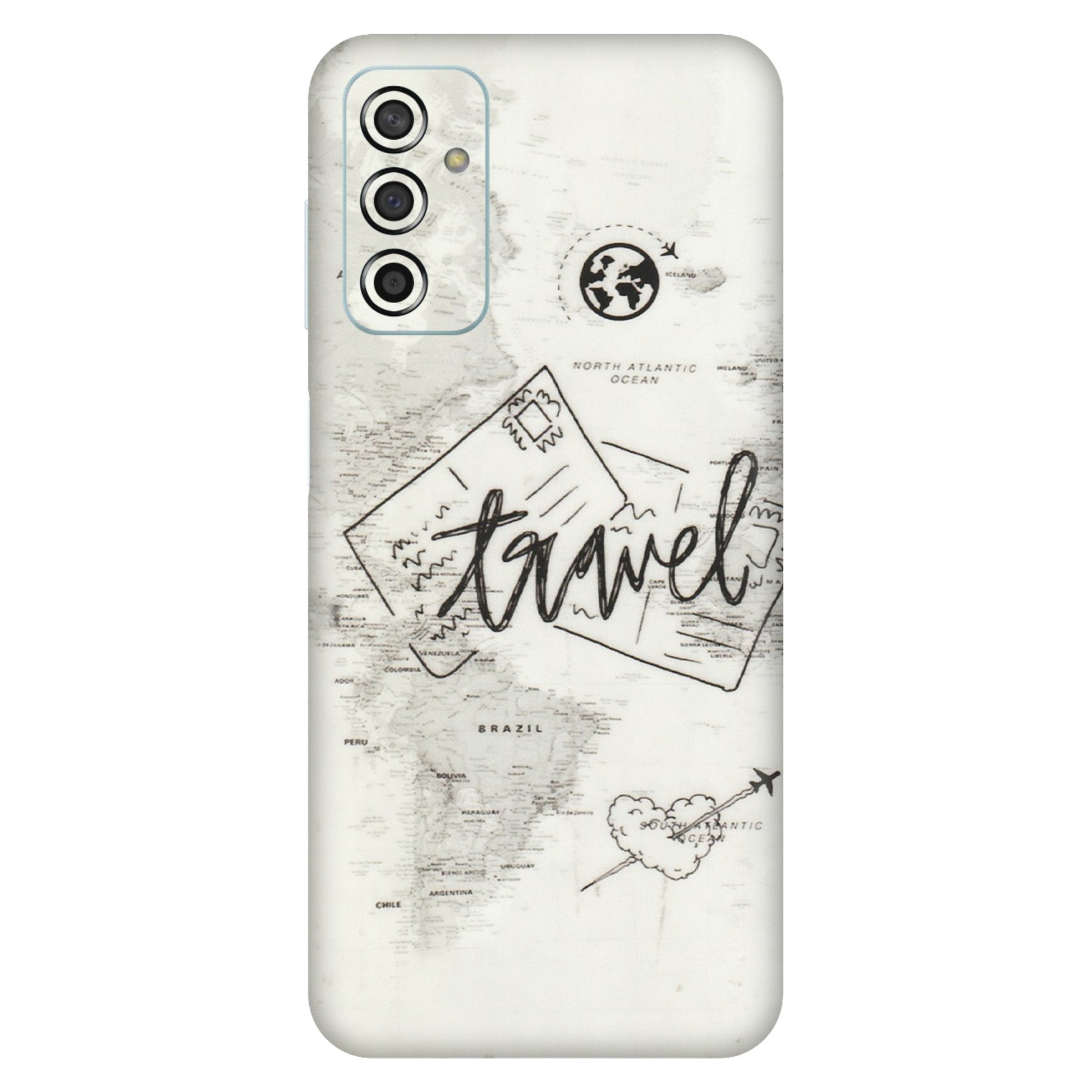 Samsung M/F/Note/Flip and C Phone Skins (All Models) - Travel Ticket - Transparent Finish (T-06) Samsung Galaxy F13
