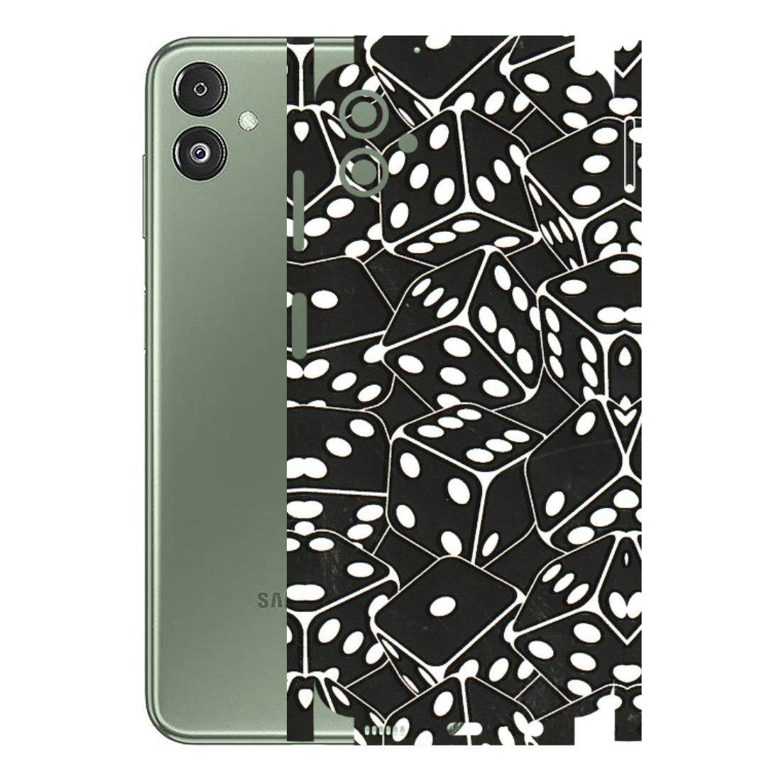 Samsung M/F/Note/Flip and C Phone Skins (All Models) - Big Black Dices - 3D Embossed Finish (L-106) Samsung Galaxy F14 (5G)