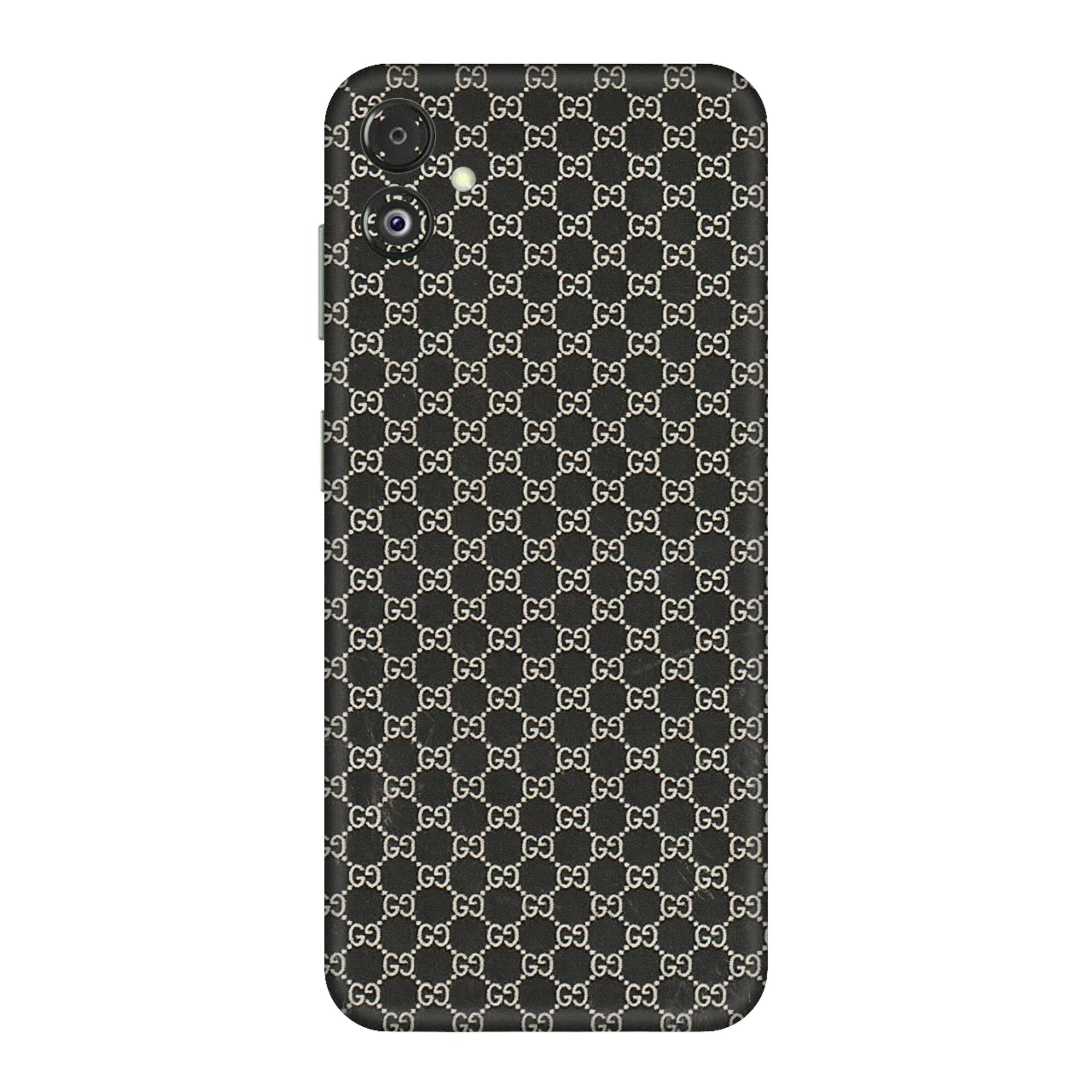Samsung M/F/Note/Flip and C Phone Skins (All Models) - Black G Print - 3D Embossed Finish (L-109) Samsung Galaxy F14 (5G)
