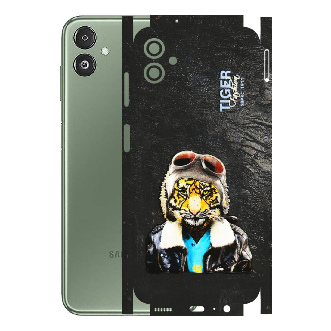 Samsung M/F/Note/Flip and C Phone Skins (All Models) - Rider Tiger - 3D Embossed Finish (L-113) Samsung Galaxy F14 (5G)