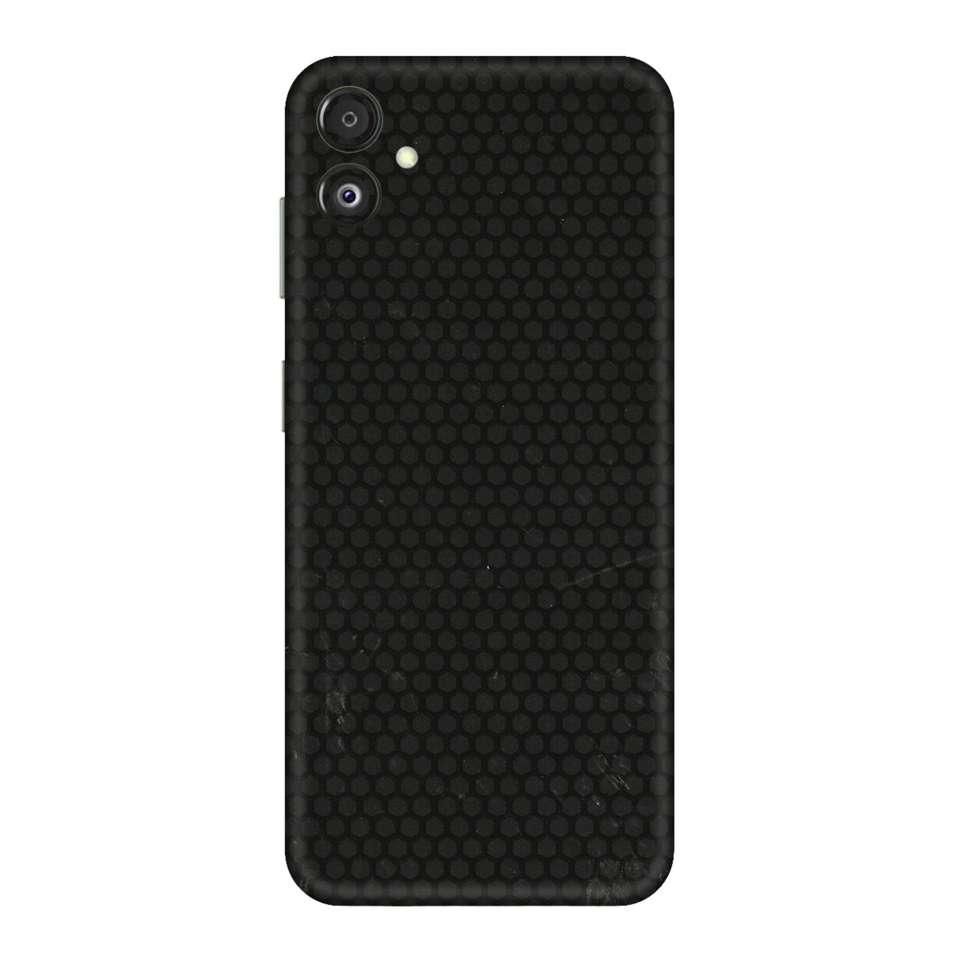 Samsung M/F/Note/Flip and C Phone Skins (All Models) - Black honeycomb - 3D Embossed Finish (L-114) Samsung Galaxy F14 (5G)