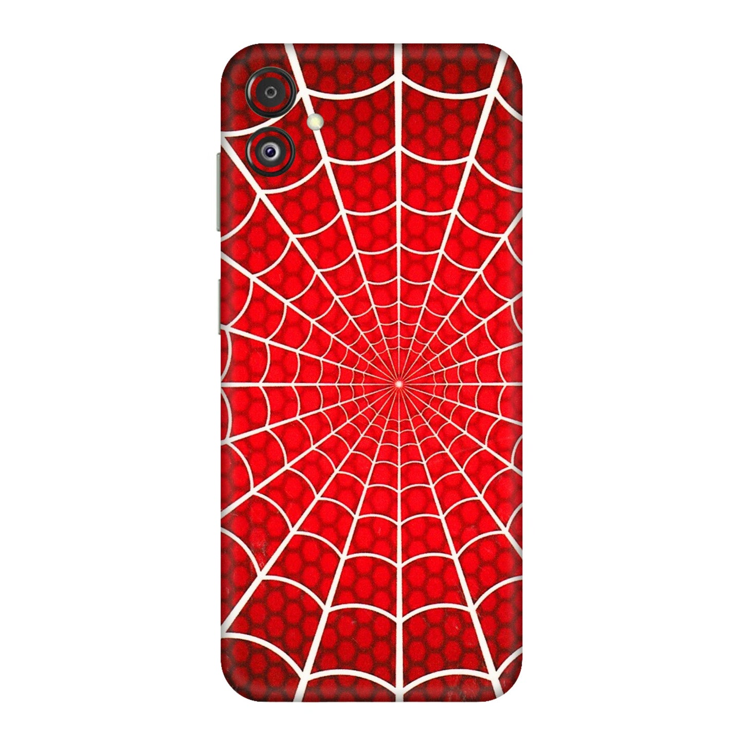 Samsung M/F/Note/Flip and C Phone Skins (All Models) - Classic Spidey Web - 3D Embossed Finish (L-115) Samsung Galaxy F14 (5G)
