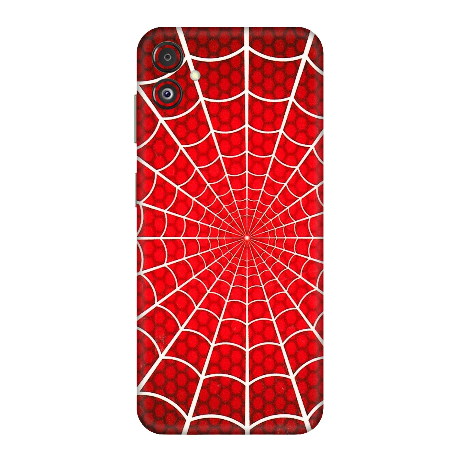 Samsung M/F/Note/Flip and C Phone Skins (All Models) - Classic Spidey Web - 3D Embossed Finish (L-115) Samsung Galaxy F14 (5G)