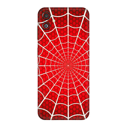 Samsung M/F/Note/Flip and C Phone Skins (All Models) - Classic Spidey Web - 3D Embossed Finish (L-115) Samsung Galaxy F14 (5G)