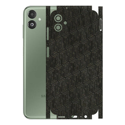 Samsung M/F/Note/Flip and C Phone Skins (All Models) - Black Abstract Pattern - 3D Embossed Finish (L-117) Samsung Galaxy F14 (5G)