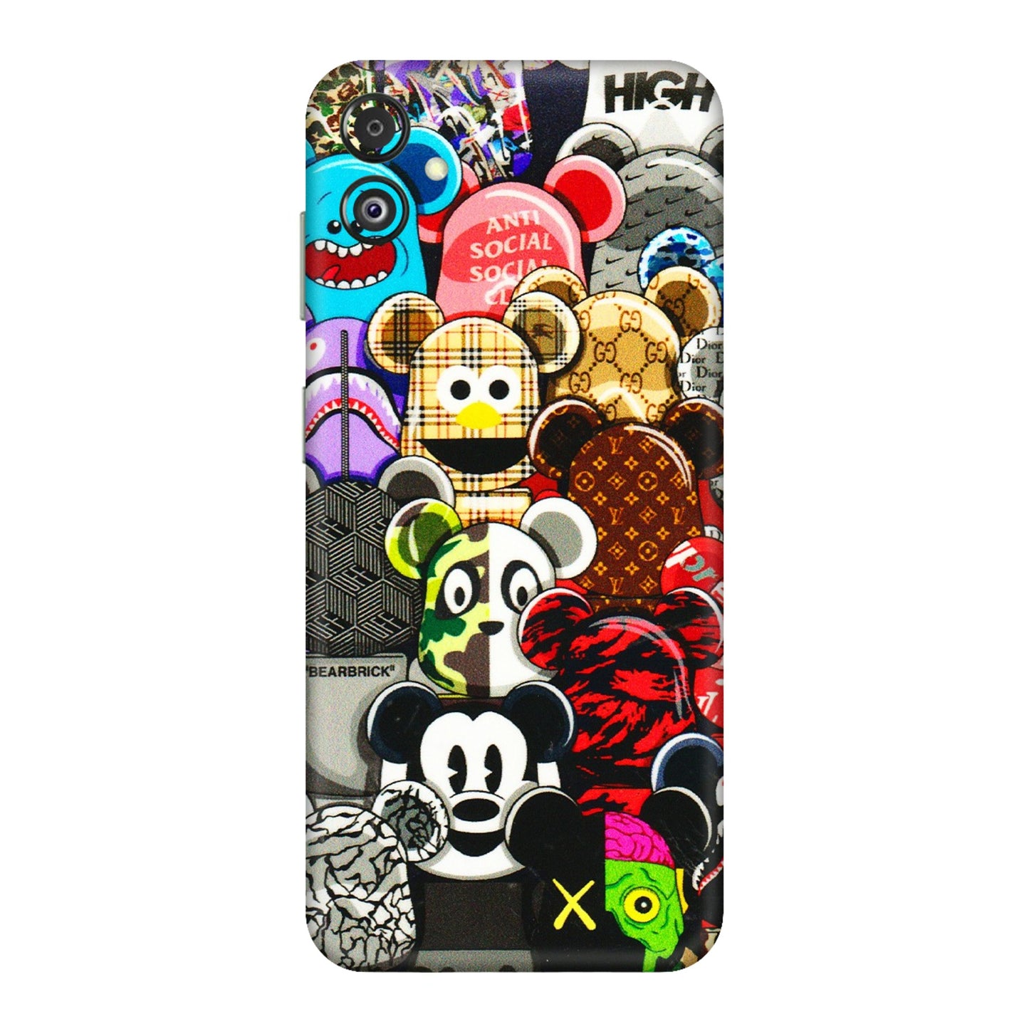 Samsung M/F/Note/Flip and C Phone Skins (All Models) - More Mickey Mouses - 3D Embossed Finish (L-118) Samsung Galaxy F14 (5G)