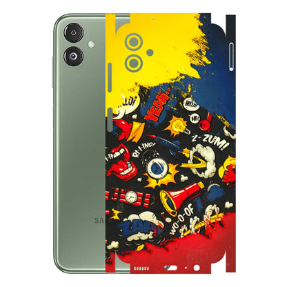 Samsung M/F/Note/Flip and C Phone Skins (All Models) - Pacific Doodle Art - 3D Embossed Finish (L-120) Samsung Galaxy F14 (5G)