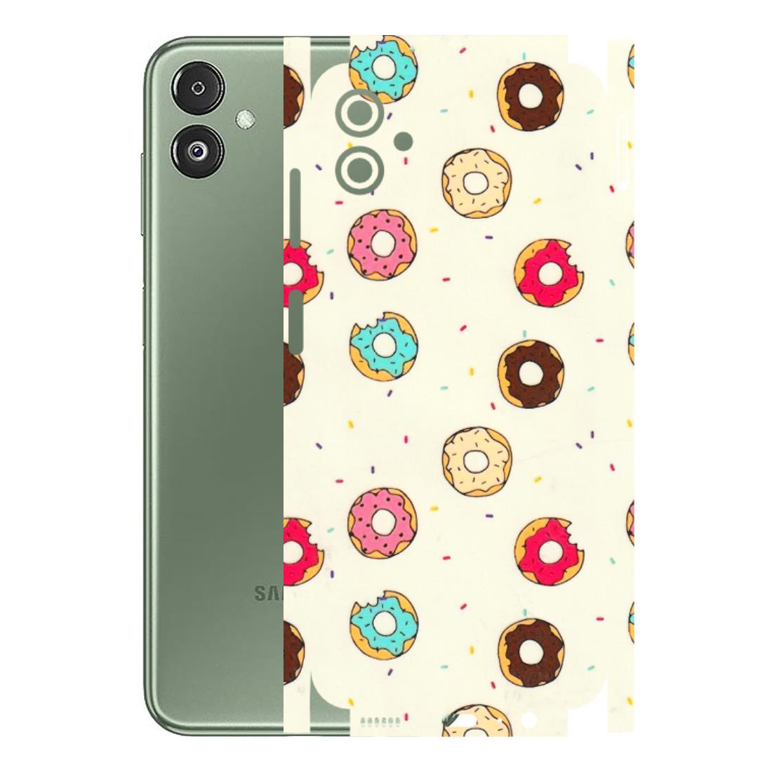 Samsung M/F/Note/Flip and C Phone Skins (All Models) - Mini Donuts Doodle Art - 3D Embossed Finish (L-122) Samsung Galaxy F14 (5G)
