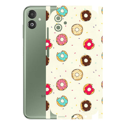Samsung M/F/Note/Flip and C Phone Skins (All Models) - Mini Donuts Doodle Art - 3D Embossed Finish (L-122) Samsung Galaxy F14 (5G)