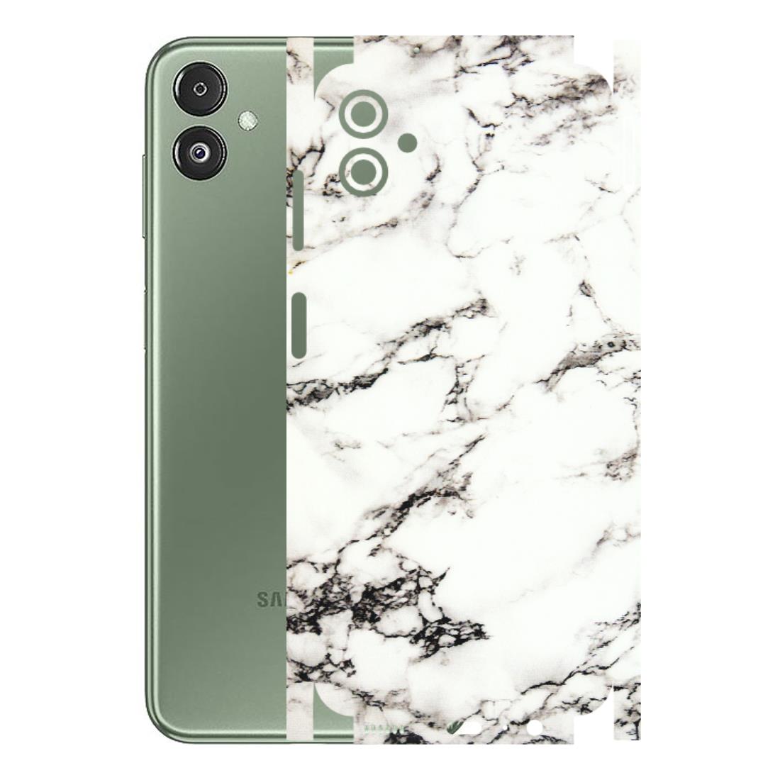 Samsung M/F/Note/Flip and C Phone Skins (All Models) - Black and White Marble Texture - 3D Embossed Finish (L-124) Samsung Galaxy F14 (5G)
