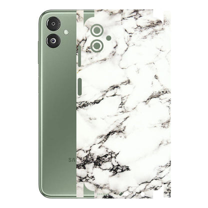 Samsung M/F/Note/Flip and C Phone Skins (All Models) - Black and White Marble Texture - 3D Embossed Finish (L-124) Samsung Galaxy F14 (5G)