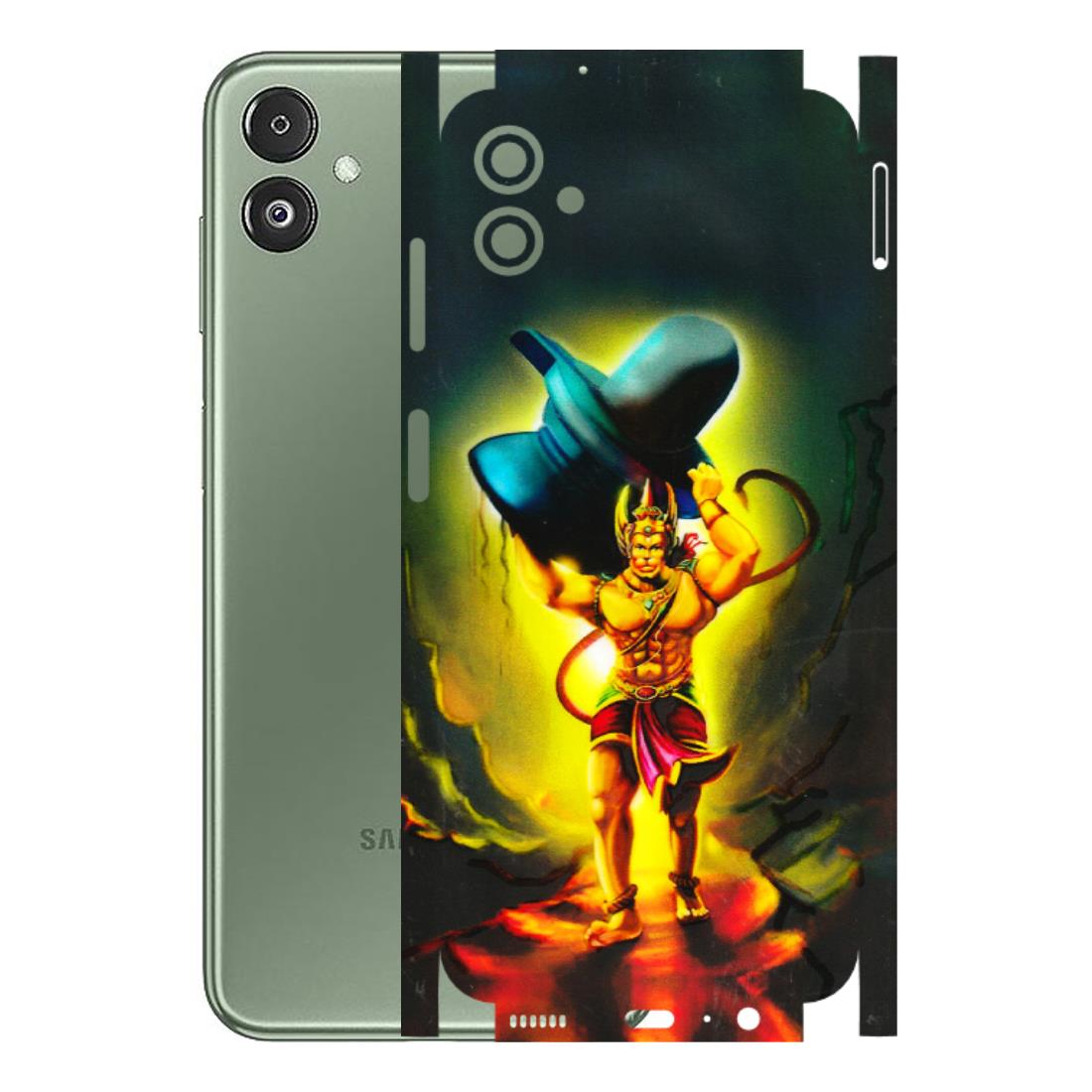 Samsung M/F/Note/Flip and C Phone Skins (All Models) - Hanuman Ji - 3D Embossed Finish (L-128) Samsung Galaxy F14 (5G)