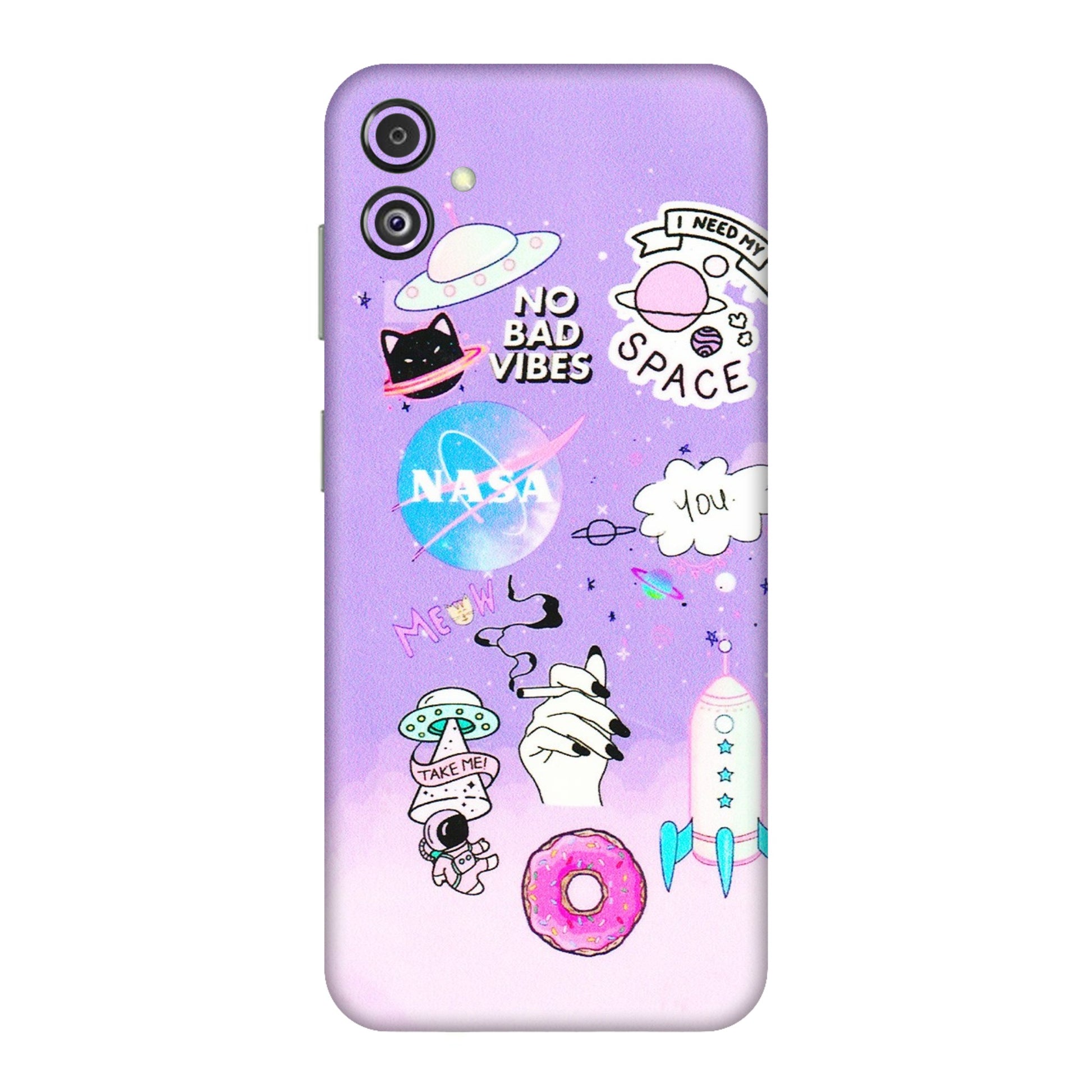 Samsung M/F/Note/Flip and C Phone Skins (All Models) - I Need My Nasa Skin - 3D Embossed Finish (L-149) Samsung Galaxy F14 (5G)