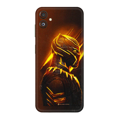 Samsung M/F/Note/Flip and C Phone Skins (All Models) - Gold Black Panther - 3D Embossed Finish (L-181) Samsung Galaxy F14 (5G)